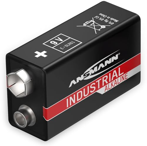 ANSMANN Bateria alcalina industrial de 9 V