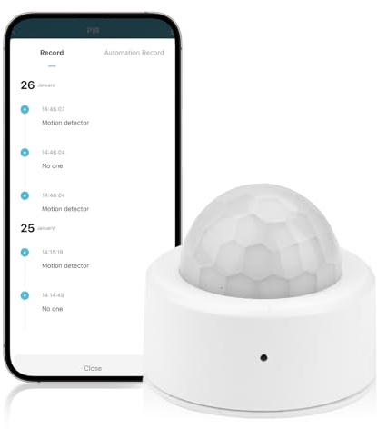 Heemol rörelsesensor, Zigbee-anslutning infraröd sensor med mänsklig rörelse+2-i-1 ljussensor för inomhus eller rörelsedetektor.