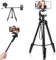 Overhead Treppiede Telescopico in Alluminio da 68,1 Pollici con Testa Girevole a 360° per Telefoni Cellulari e Fotocamere: Supporto per Foto, Video e Streaming Live