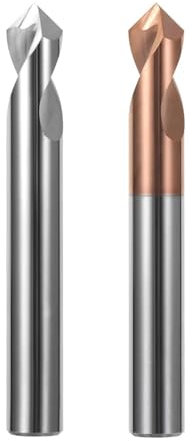 Fasenfräser Fräsen Fase Schaftfräser Legierung Beschichtung Wolfram Stahl Werkzeug HRC55 Aluminium Zentrierspitze Hartmetall Anfasen Zu(D6xR120x50L)