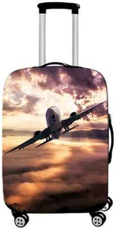 KofferschutzhüLle Elastische Koffer-Abdeckungen Reisekoffer SchutzhüLle GepäCk Cover Waschbar Kofferschutz Kratzschutz Elastisch Reise KofferhüLle Luggage Cover Mit 19-32 Zoll (Farbe 5,XL(29-32inch))