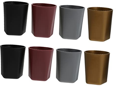 BCOATH 8stücke Würfelbecher Aus Plastik Bar Würfel Accessoire Party Spiel Zubehör Mit Großem Fassungsvermögen Für Ktv Bars Und Zuhause Geometrisches Design