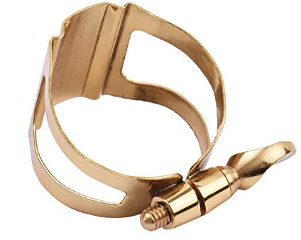 CHOYUE Ligadura de saxofón con Ajuste de un Solo Tornillo Ligadura compacta y Duradera para saxofón Alto
