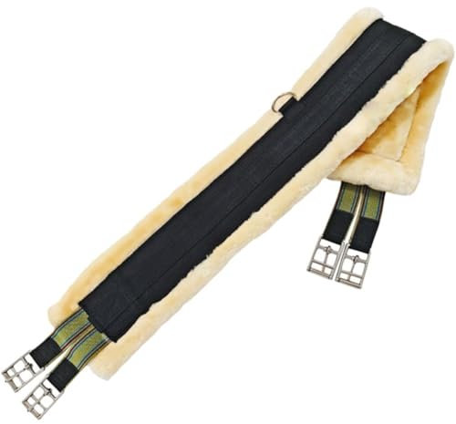 Wudaizhi Pferde-Fleece-gefütterter, Gepolsterter Gurt, Reitgurt-ärmel Verstellbaren Metallschnallen, Reitausrüstung Für Outdoor-reiten, Springen