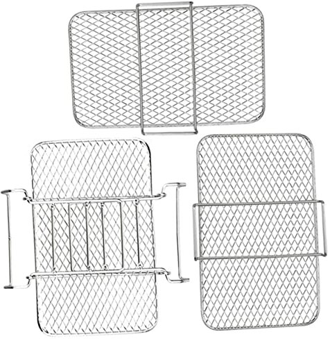 OKUMEYR Multi-Layer Dehydration Rack for Air Fryer Three-Layer Kitchen Food Drying Stand Convenient Grilling Rack for Air Fryer Grill and Oven