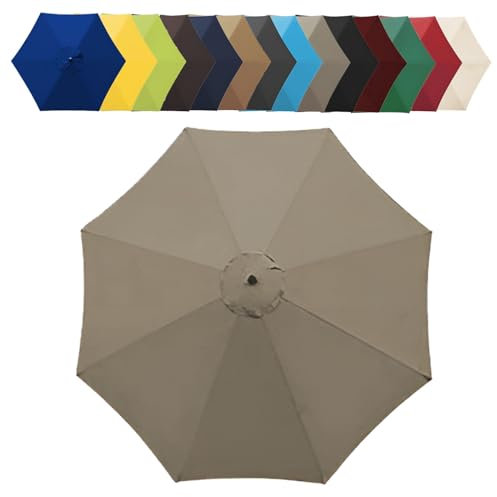 Generisch Parapluie de rechange 6/8 baleines - Imperméable - Épais et solide - Housse de rechange pour parasol de terrasse ou de plage