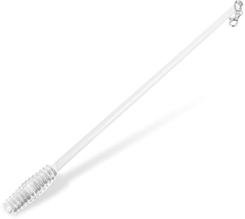 GRIRIW Bastone Tira Tende in Alluminio Leggero Ergonomico per Singola Finestra Asta Tende Bianca per Scorrimento Facile e Protezione Tessuto