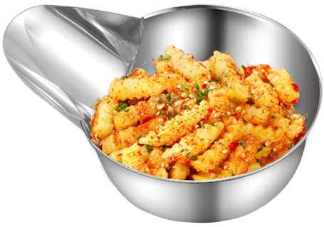 lisutupode Mestolo per Servire Cibo,Per Frittura In Acciaio Inossidabile | Utensile Con Becco D'Per Mescolare Ergonomico - Per Salsa Zucchero Sale Popcorn Purea