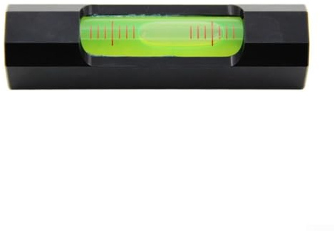 Niveau à bande, précision de 0,02 mm/m, niveau à bulles portable pour projets de bricolage en plastique noir (C)