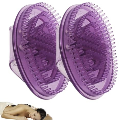 2PCS Meridian Massage Brush for Belly, Meridian Pressure Body Brush, Hand Held Meridians Pressure Massager, for Back, Neck, Arms, Feet, Legs, Hands