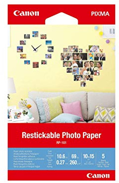 Canon RP101 Fotopapier 10x15cm 3635C002 5 Blatt 260Gr matt Weiß
