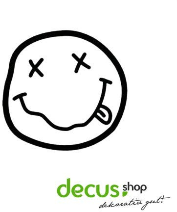 Decus Nirvana Smiley Face Grunge Kurt Cobain // Sticker OEM JDM Style Aufkleber