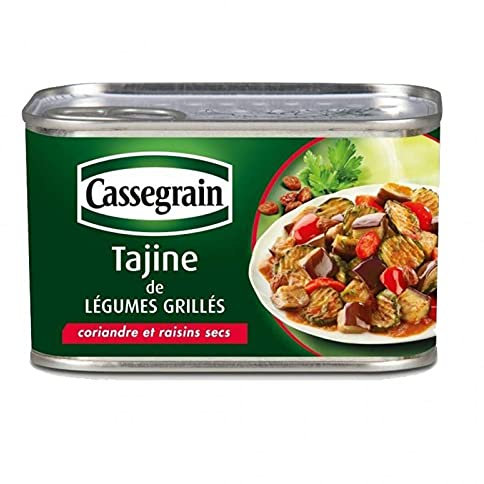 Cassegrain Tajine de Légumes Grillées, Coriandre et Raisins Secs 375g (lot de 5)