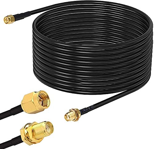 RUNCCI-YUN 8m WLAN Antenne verlängerungskabel WLAN Antennenkabel SMA Kabel RG174 Kabel SMA(SMA Stecker aufSMA Buchse)
