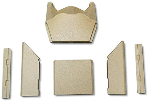 Habillage de foyer pour poêles à cheminée 556 de Contura - vermiculite - 6 pièces