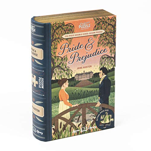 Professor Puzzle | Pride & Prejudice Puzzle | Puzzle | Alter 8+ | 1 Spieler | Puzzle für Buchliebhaber | Jane Austen, klassisches Geschenk | Jigsaw Library Collection | Illustriertes literarisches Puzzle