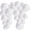 24 Pompones Blanco Decoracion Boda, Flores Pompom de Papel de Seda. Decoración Fiesta Blancos -24 Piezas-