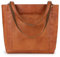 Berliner Bags Vintage Shopper Tasche Damen Seville, Henkeltasche aus Leder, Handtasche für Frauen - Braun