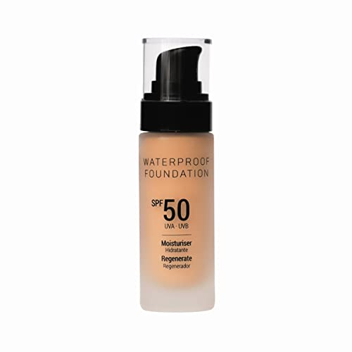 Vanessium Fond de teint imperméable SPF50 | Haute protection solaire | Formule anti-âge | Vitamine E et F | Oméga 3 et Oméga 6 | 30ml (Light)