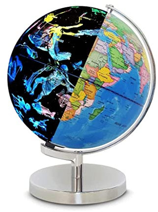 HRTC globus Globe Creative Hd Constellation Globe Interaktive Astronomie- Und Geografiekarte Pädagogische Beleuchtung Für Kinder Weltkugel Praktisches Lehrbuch