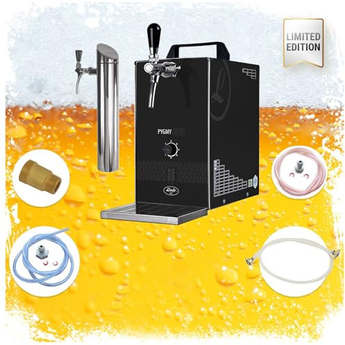 ich-zapfe Ensemble Complet - Tireuse a Biere avec Pompe à Membrane - PYGMY 25/K Limited Edition Machine a Biere, Pompe a Biere 1 Ligne, 35 litres/h, avec Colonne à bière, tête de Distribution: sans