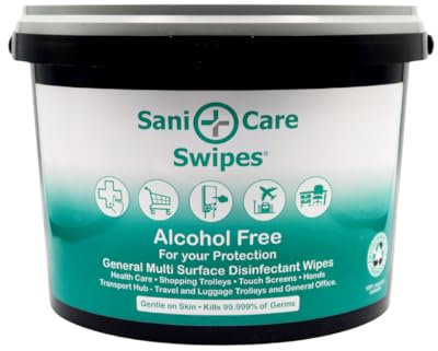 750 Premium Disinfectant Bulk Wipes – Sani Care Antibacterial Wipes for Retail and Travel Industries – Ideal Sanitising & Hygiene for Trolleys, Touch Screens and All Surface Sterilising