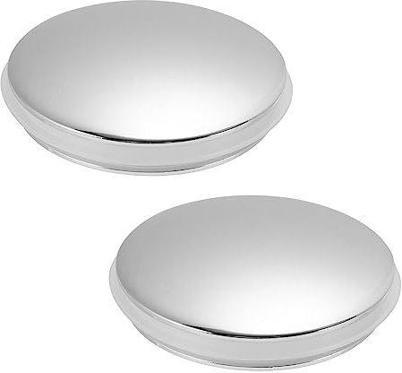 Paquete de 2 tapas de desagüe para lavabo, 36 mm, botón de presión, tapón de drenaje de repuesto para cocina, baño, tocador