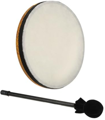 TrellaTon® Hand-Trommel mit Schlägel, Ø 20 cm, 2,5 cm hoch I Wiemann Lehrmittel