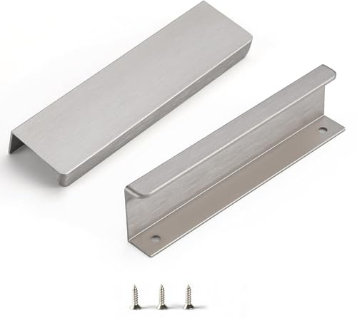 sunlithor GebüRsteter Edelstahl Schrankgriffe FüR KüChengriffe MöBelgriffe KüChenschräNke Schubladengriffe Vintage Packung mit 6 Stück 128mm BA 150mm Länge