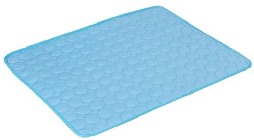 Kühlmatte hund Hundematte, kühlende Sommer-Pad-Matte for Hunde, Katzen, Decke, Sofa, atmungsaktiv, Haustier-Hundebett, Sommer, waschbar, for kleine, mittelgroße und große Hunde, Auto ( Color : Blue ,