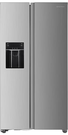 GEDTECH - Refrigerador americano GSBSA513IX Side by Side 513L - Dispensador de agua y máquina de hielo automático - Acero inoxidable