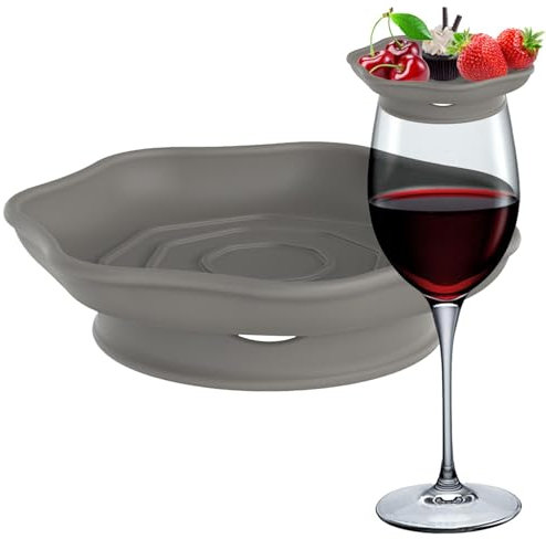 Decoración para copas de vino, plato de aperitivo, copa de vino en silicona, para reuniones familiares, postres, frutas, aperitivos para bodas, banquetes