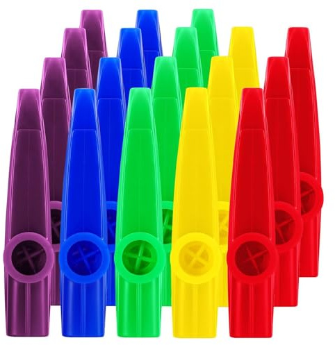 Strumento musicale Kazoo | Strumenti Orff per bambini,Strumento musicale Kazoo multicolore, buon compagno per chitarra ukulele, violino, tastiera per pianoforte