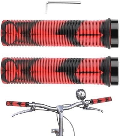 Ergonomische Fahrradgriffe,Ergonomische Rennradgriffe | Rutschfestes Mountainbike, breit, Kinderhandgriffe - Einseitig verriegelnde Silikon-Kinderfahrradgriffe für faltbares Fahrrad, verschleißfest
