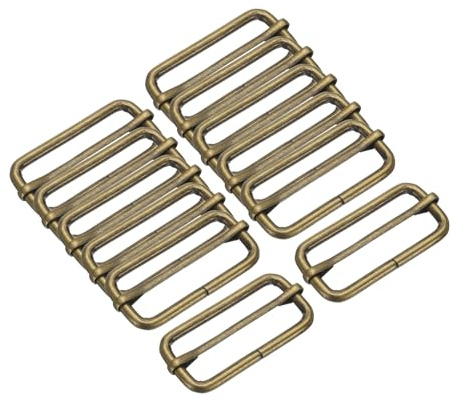 QUARKZMAN Metallschieber Verstellbare Schnalle Tri-Glide Schieber Versteller Taschenzubehör Schnallen Slider für Gürteltaschen Rucksack DIY Zubehör Ersatz