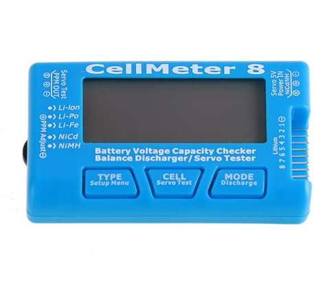 Digital Battery Capacity Checker Battery Voltage Tester LCD Backlight for LiPo Life Li-ion NiMH Nicd