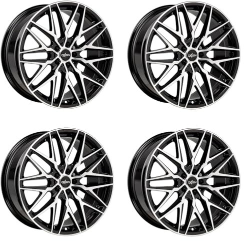 4x Oxigin llantas 25 Oxcross 7.5x17 ET55 5x114.3 black full polish