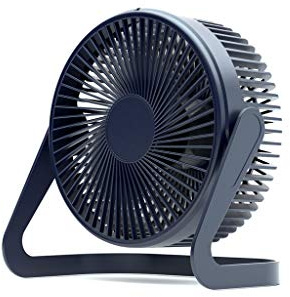 Rudiaoa 5/6/8In Rotate USB Desk Fan with ON OFF 2 Speeds Air Cooling Fan for Home Office Desktop Car Outdoor