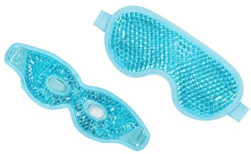 WRITWAA Masques Rafraîchissants Yeux Lot De 2 Taille Unique En Gel Réutilisables Légers Pour Soulager La Fatigue Oculaire Confortables à Domicile Voyage