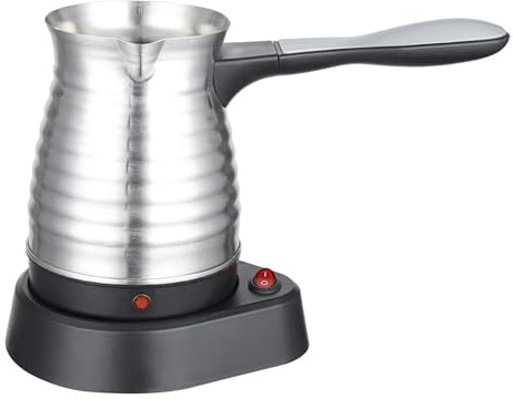 Caffettiera Elettrica, Caffettiera Elettrica In Acciaio Inox Da 500 Ml, Macchina Da Caffè Portatile In ABS Con Manico Rimovibile, For Campeggio, Casa E Viaggio.(Thread)