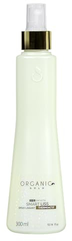 Organic Gold - Smart Liss Spray Capillaire Lissant Or Organique, 300ml, Anti-Frisottis, Formule Naturelle à la Rose Musquée