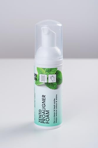 ZENT Nettoyant gouttiere dentaire en Mousse Délicatrice, pour prothese dentaire, orthèses et orthèses dentaires - Idéal pour les nettoyeurs à ultrasons - Arôme rafraîchissant de menthe, 40 ml