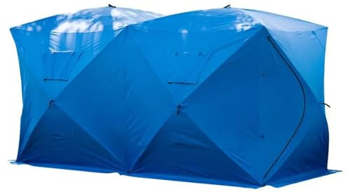 Campingtält vattentätt fyrkantigt tält för karpfiske (för is) (blå)