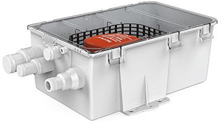 SEAFLO 750GPH Pumpen-System für die Duschwanne, 12 V, 3,0 A, Ablauf-Set, mit mehreren Anschlüssen, automatisch, mit Schwimmerschalter