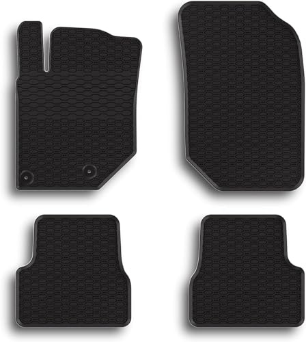 GEYER & HOSAJA Gummifußmatten 885/4C kompatibel mit Citroen C3 Aircross (2017-2024) und Opel Crossland X (2017-2024)