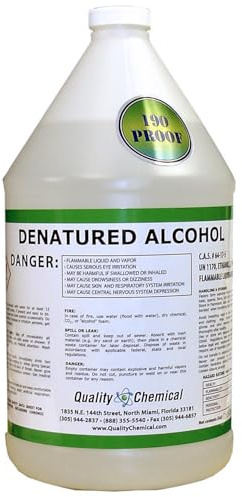 Quality Chemical Denatured Alcohol 190-1 Gallon (128 oz.)