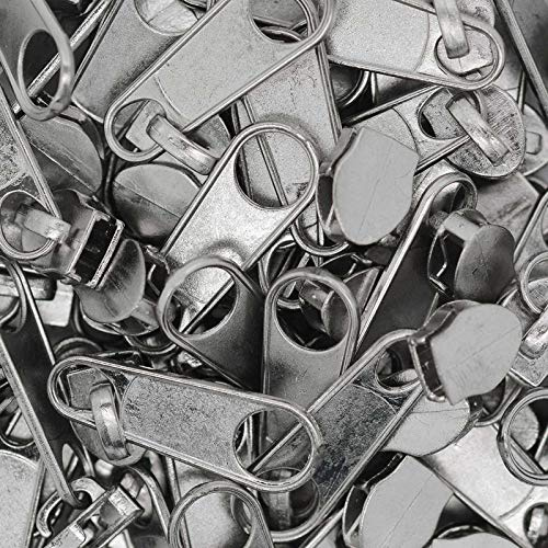 100 Reißverschluss Zipper Schieber für Endlosreißverschluss, 5mm, Farbwahl