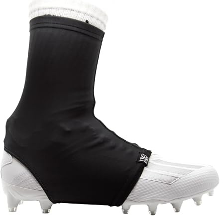 TD Spats Fußball-Stollenbezüge, Premium-Bandagen für Stollen, für Fußball, Fußball, Feldhockey oder Rasen, Schwarz, X-Large