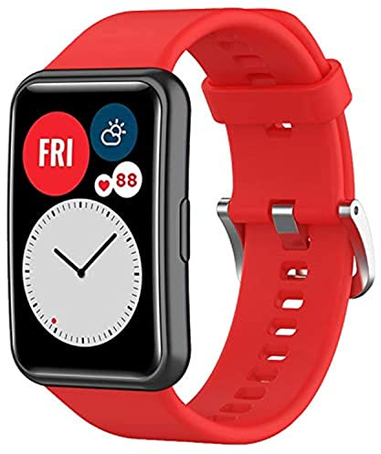 Wownadu Cinturino compatibile per Huawei Watch Fit Bracciali di Ricambio Donna Uomo Sport Strap Accessori di Ricambio Silicone Band (No Orologio), Eine Grösse, Silicone, Nessuna gemma