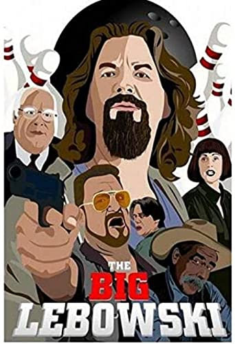 Poster The Big Lebowski Vintage-Filmplakat, Wandkunst, Bilder, Leinwand, Malerei, Poster Und Drucke, Heimdekoration 50X70Cm Kein Rahmen